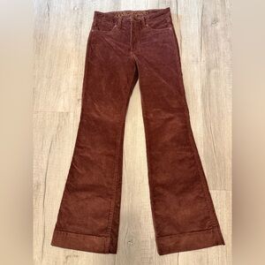 Wrangler Women's Brown Flare Jeans corduroy